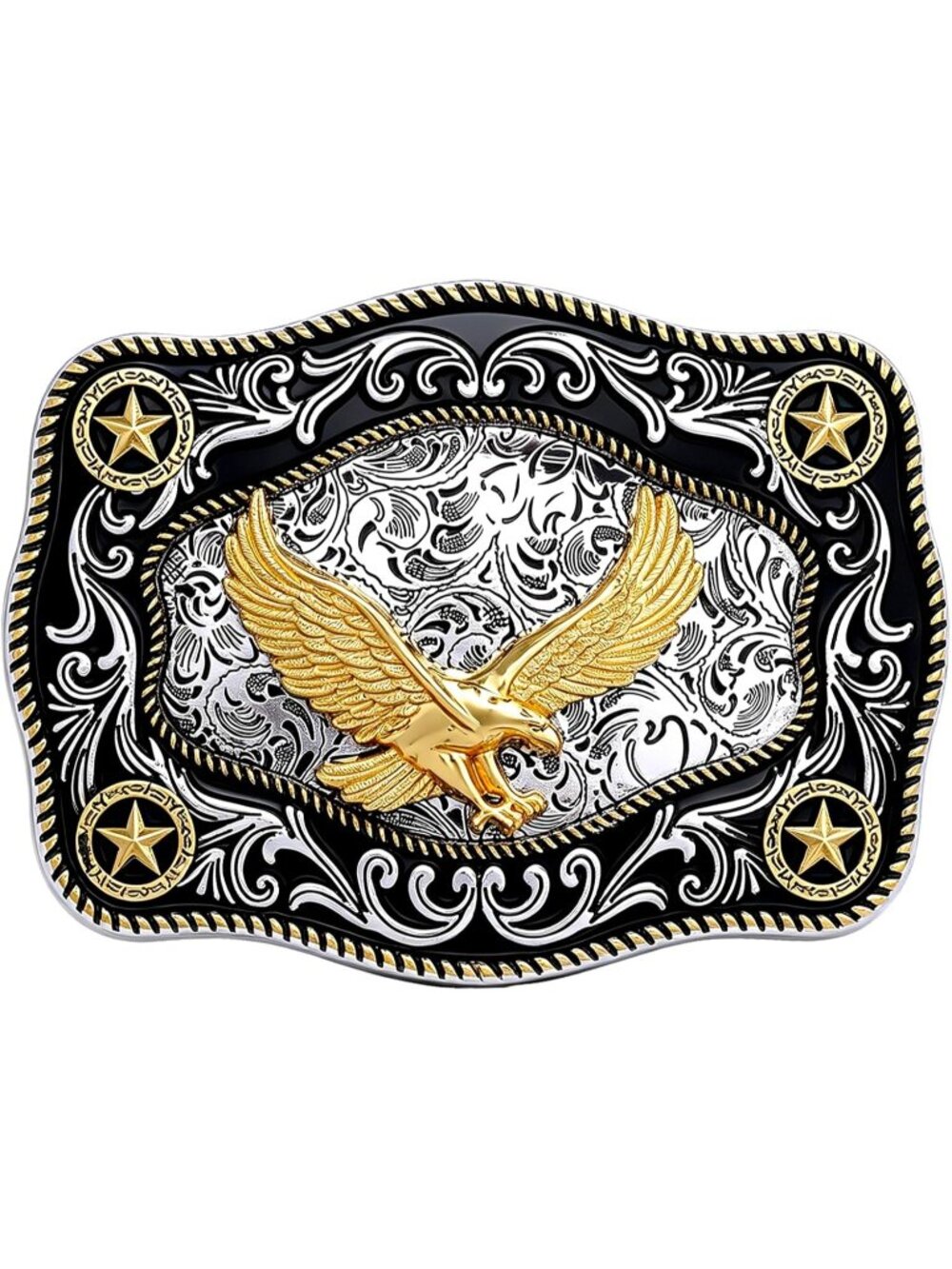Men 5-eagle Western Cowgirl Rodeo Longhorn Bull Belt Buckles